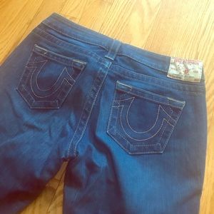 True religion skinny jeans with ankle zippers